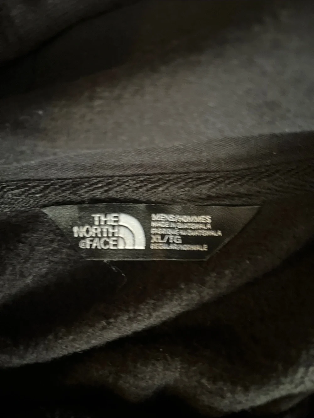 The North Face Black Hoodie with Patterned Sleeves